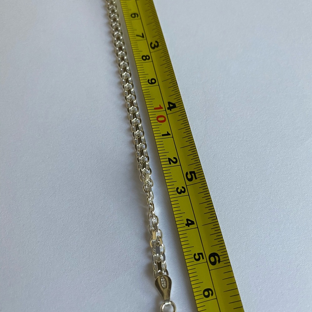 Italian Sterling Silver 925 Italy Chain Bracelet - Picture 8 of 8